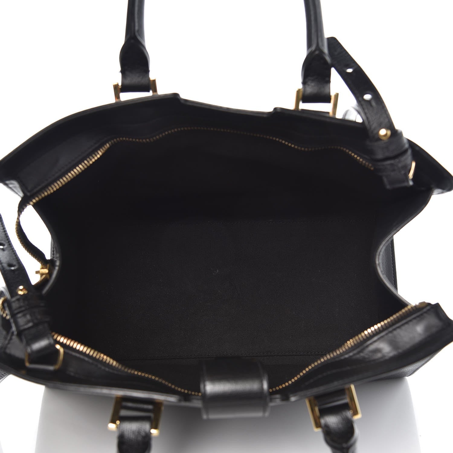 Saint Laurent Textured Calfskin Small Classic Y Cabas Black 5 of 11