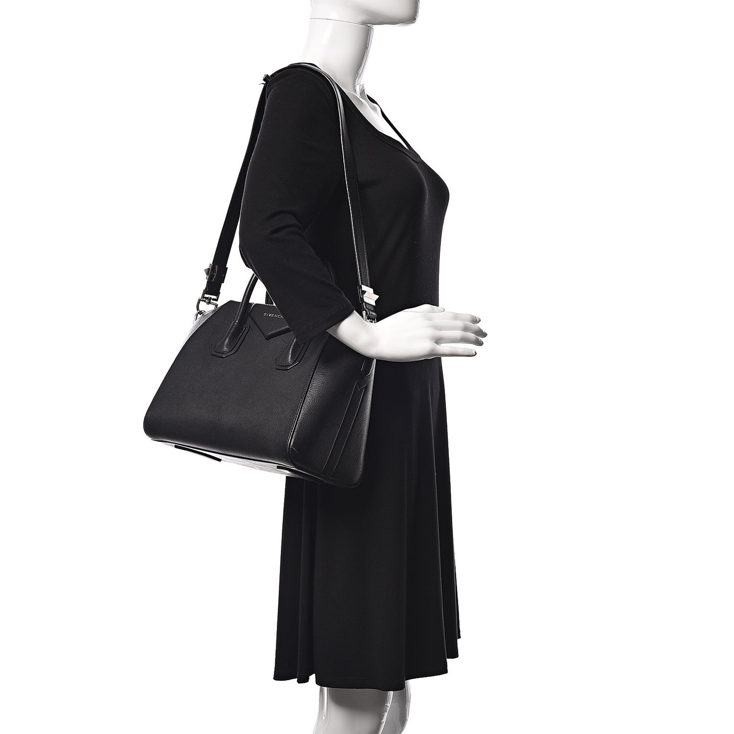 Sugar Goatskin Small Antigona Black