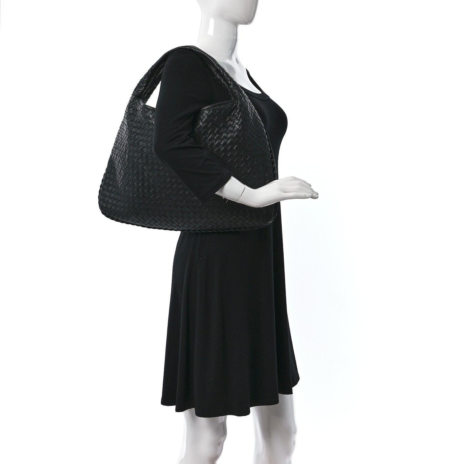 Bottega Veneta Nappa Intrecciato Large Veneta Hobo Black 2 of 8
