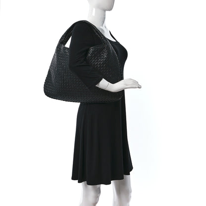 Bottega Veneta Nappa Intrecciato Large Veneta Hobo Black 2 of 8