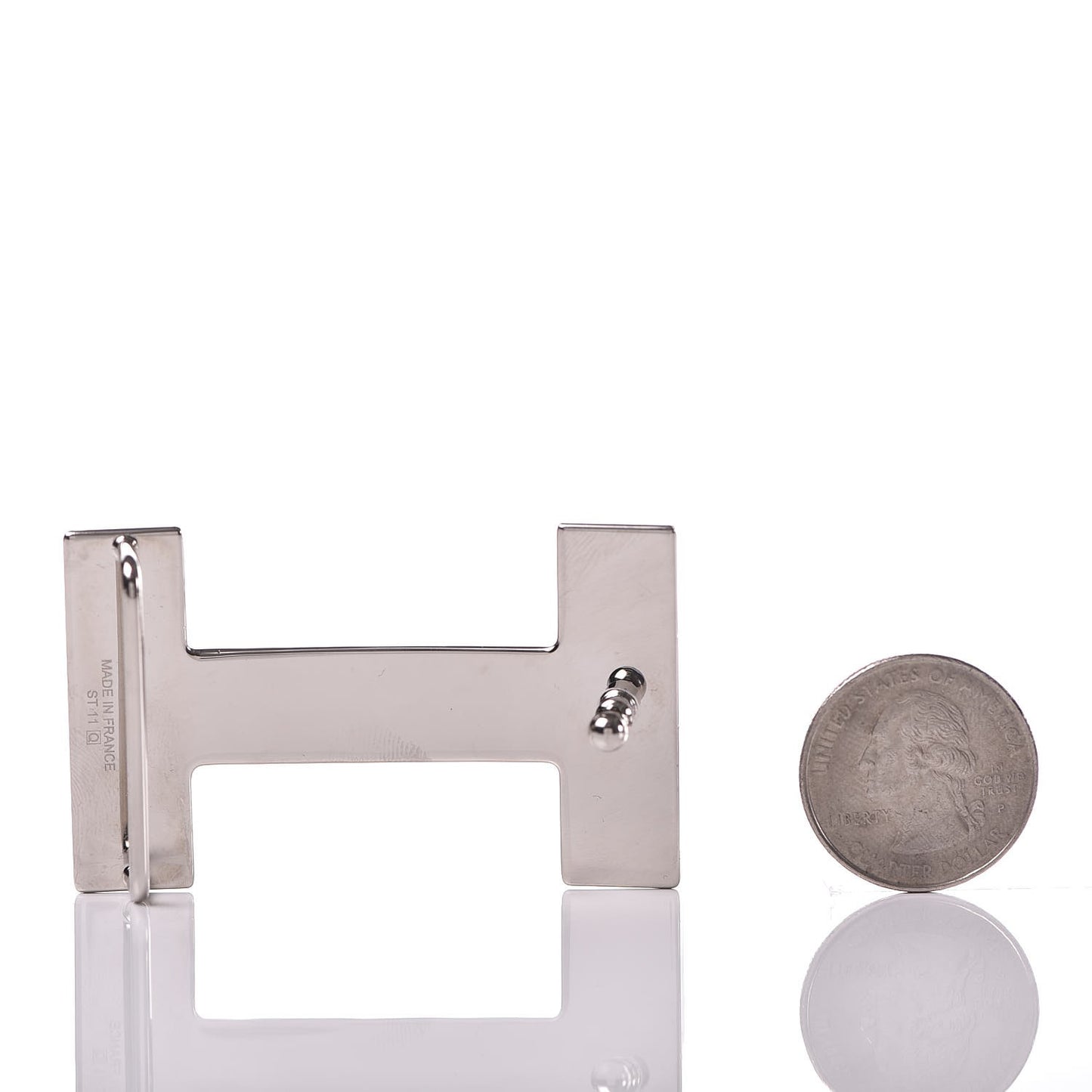 Enamel Quizz H Belt Buckle Sanguine