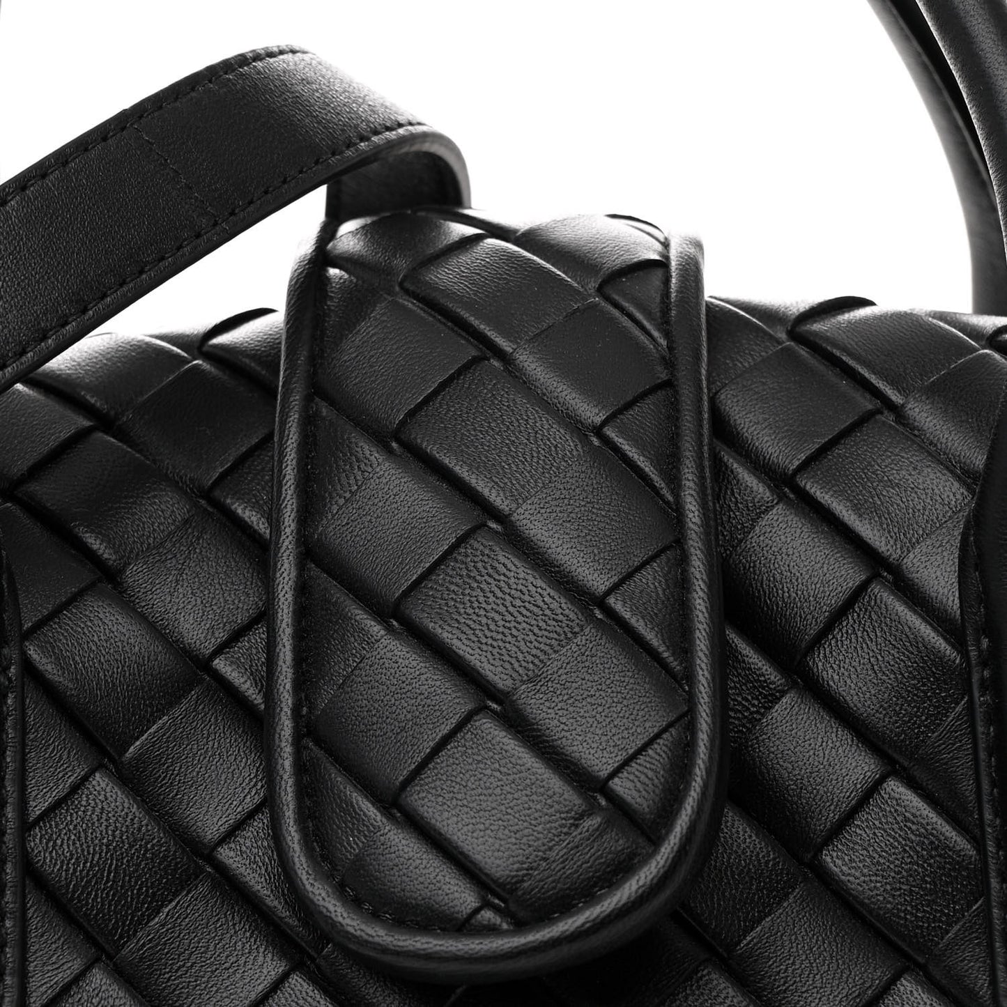 Nappa Intrecciato Teen The Lauren 1980 Bauletto Black