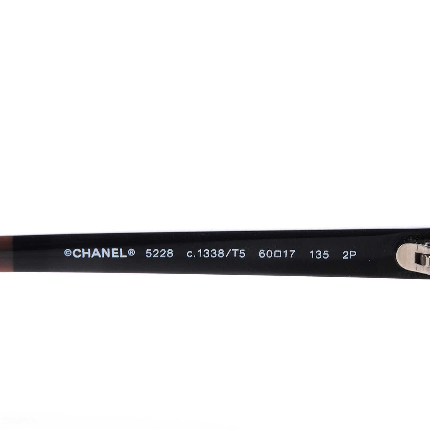 Chanel Bi-Color CC Sunglasses 5228 Black Brown 4 of 6