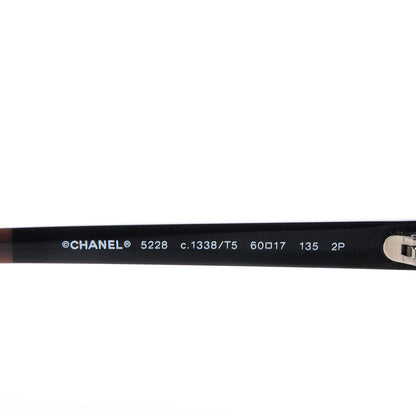 Chanel Bi-Color CC Sunglasses 5228 Black Brown 4 of 6