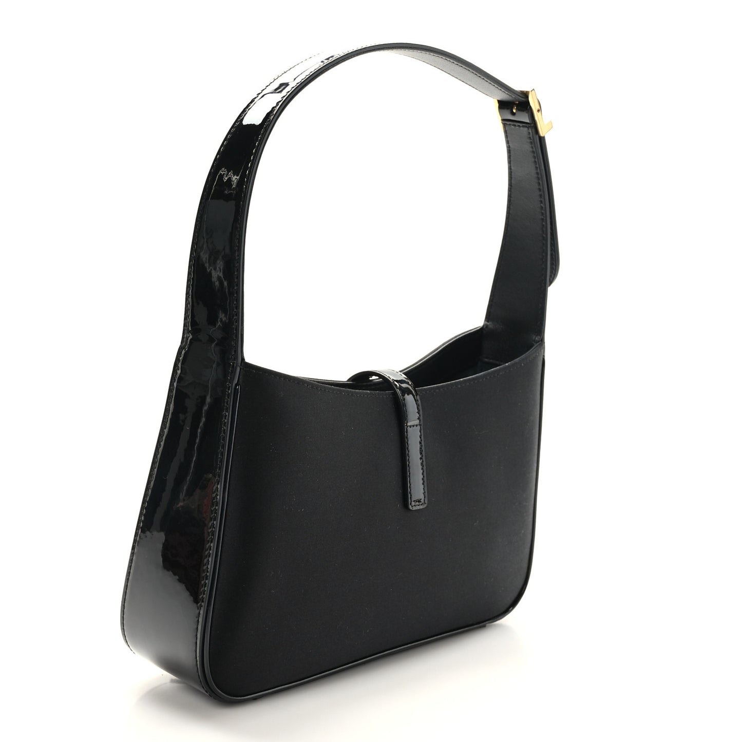 Silk Satin Calfskin Le 5 A 7 Hobo Black