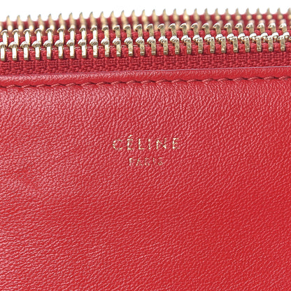 Celine Lambskin Small Trio Crossbody Bag Red 10 of 15
