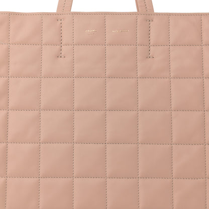 Celine Calfskin Quilted Vertical Cabas Tote Beige 7 of 13