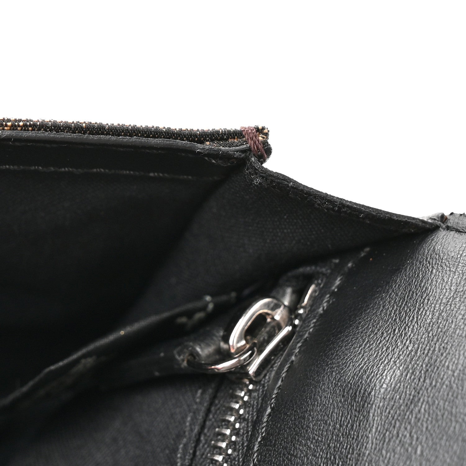 Fendi Recycled Fabric Jacquard Vitello Grace FF 1974 Baguette Belt Pouch Tobacco Moro Black 12 of 12