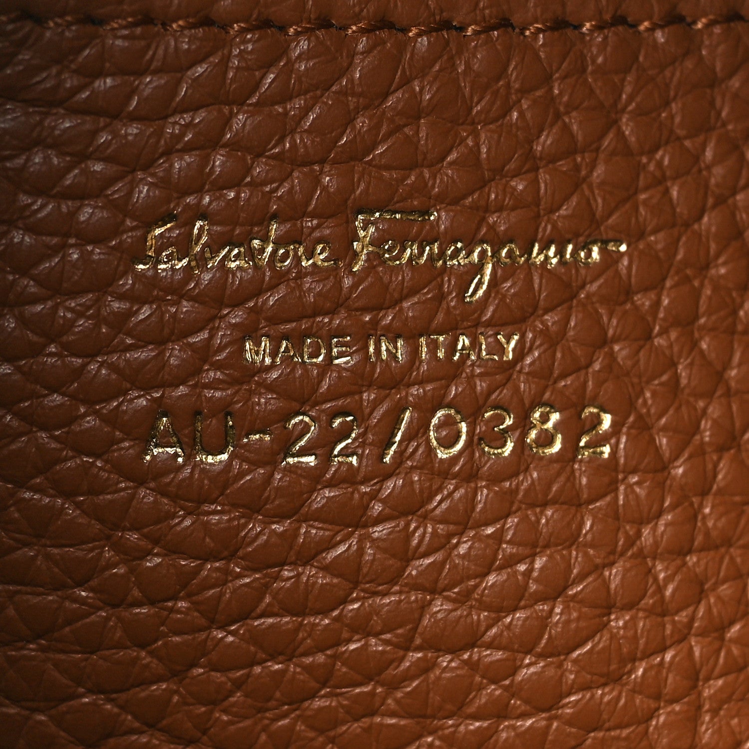 Salvatore Ferragamo Grained Calfskin Mini Gancino Bucket Bag Sella 6 of 8