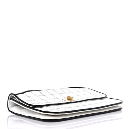 Chanel Lambskin Reissue Chocolate Bar Flap White Black 4 of 30