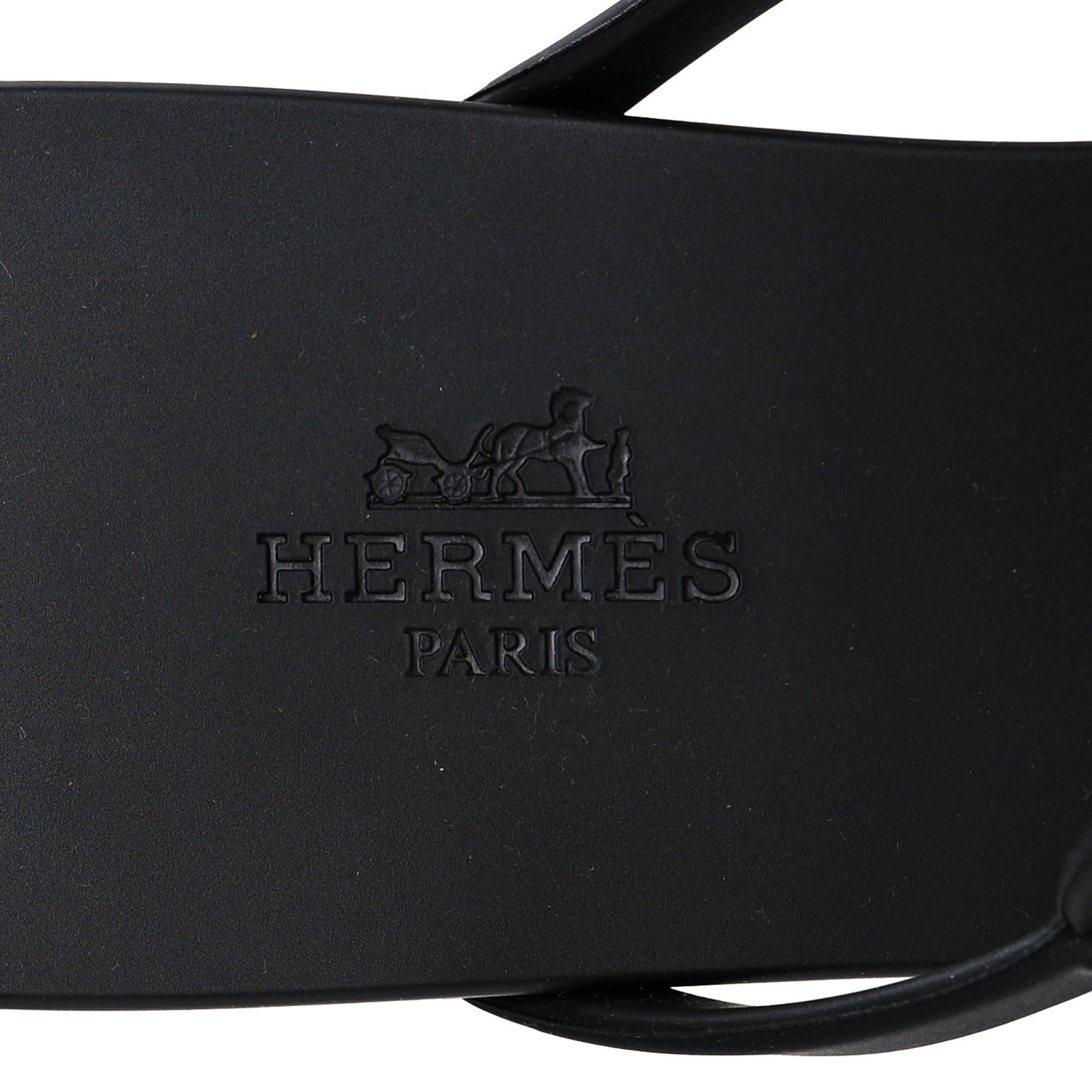 Hermes Rubber Womens Egerie Sandals 40 Black 6 of 7