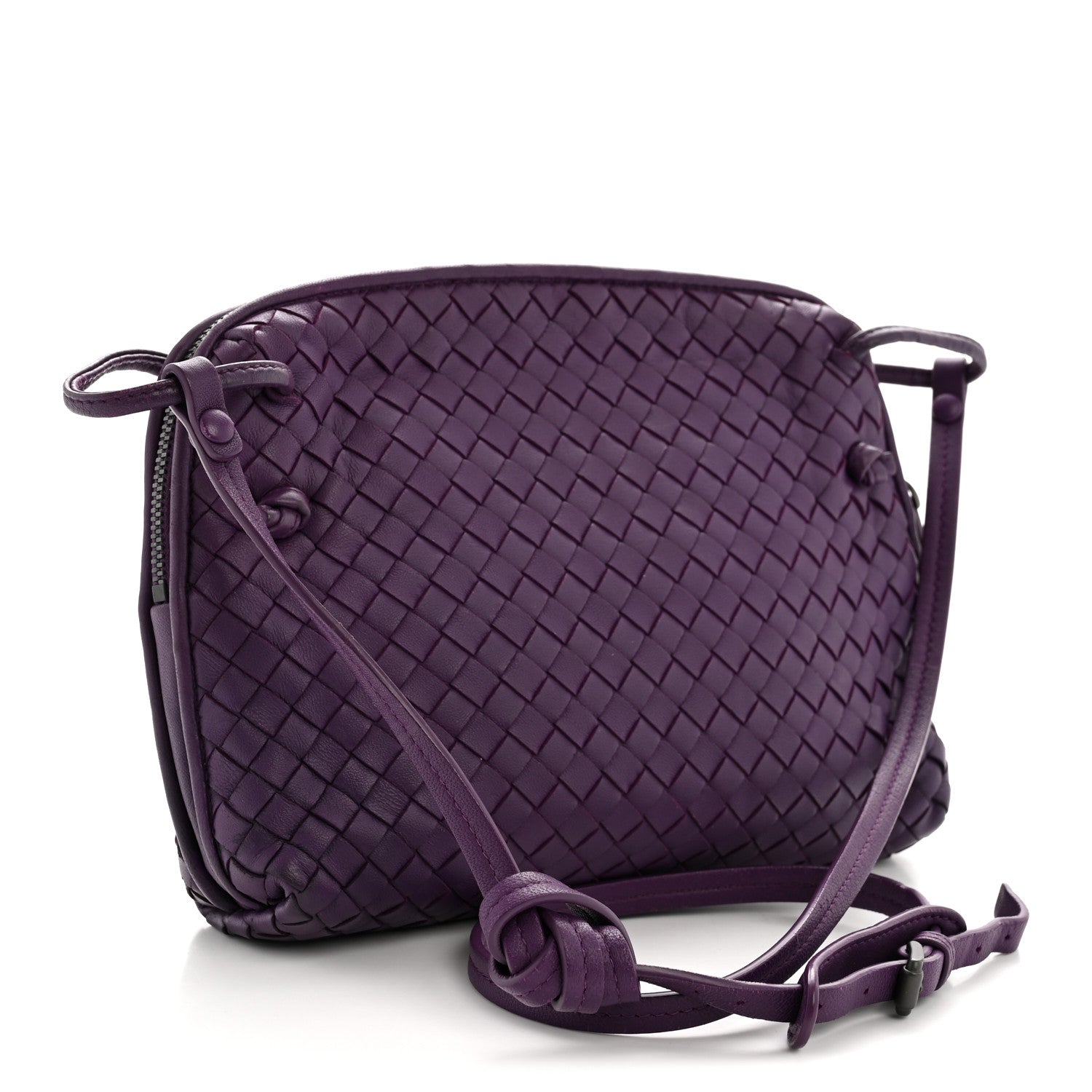 Bottega Veneta Nappa Intrecciato Nodini Crossbody Messenger Monalisa 3 of 13