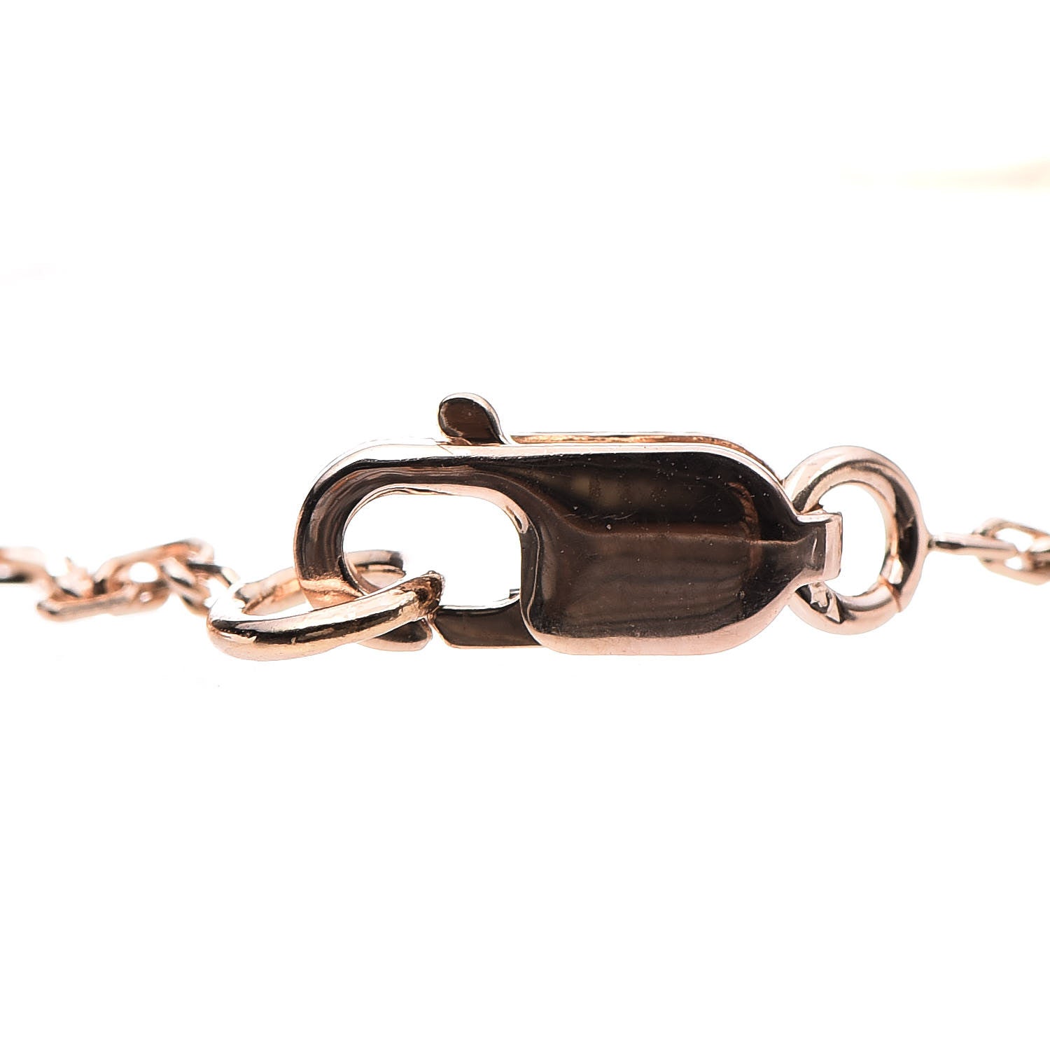 Van Cleef & Arpels 18K Rose Gold Carnelian Sweet Alhambra Heart Bracelet 5 of 6