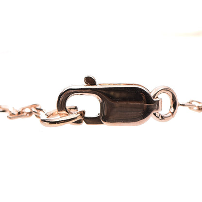 Van Cleef & Arpels 18K Rose Gold Carnelian Sweet Alhambra Heart Bracelet 5 of 6