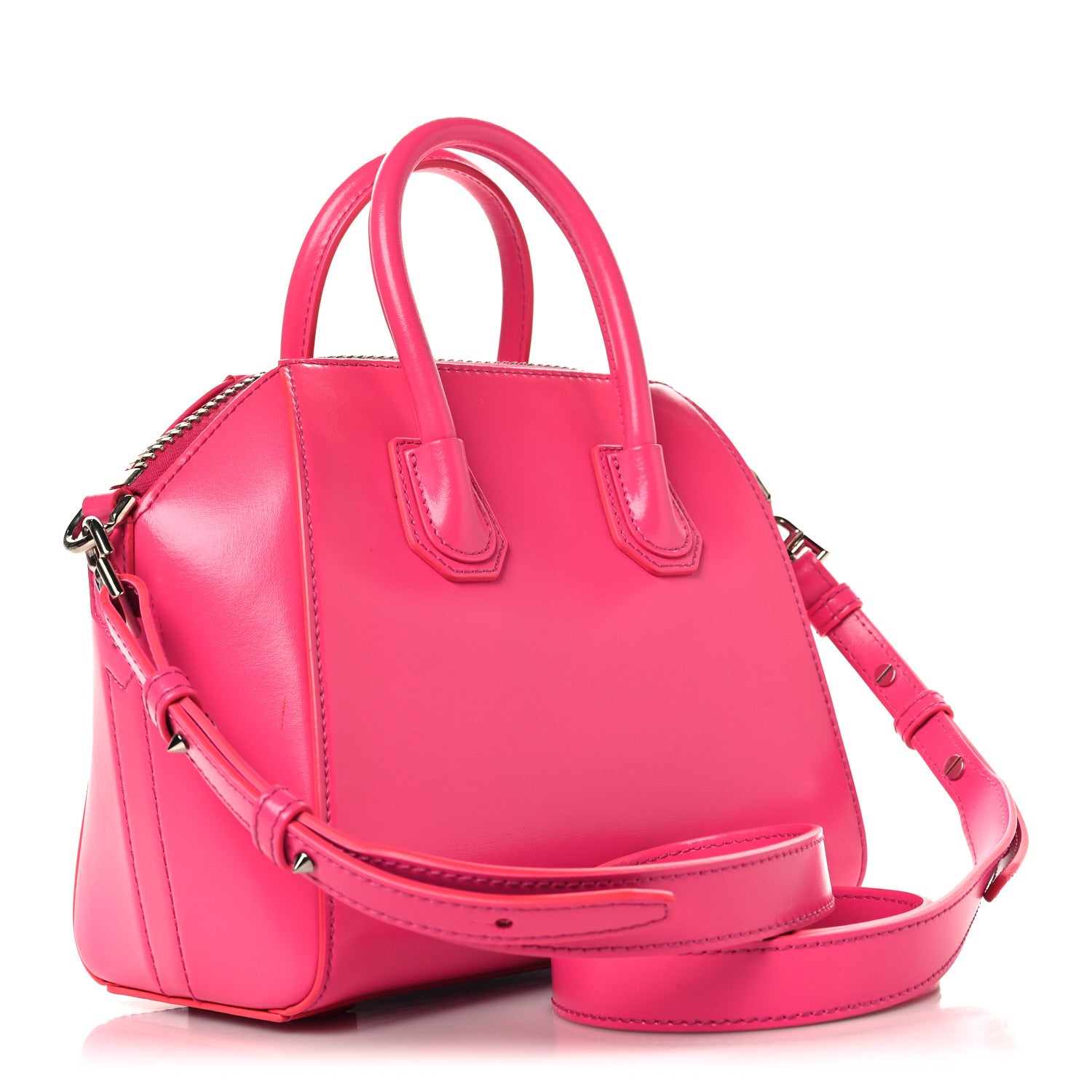 Givenchy Shiny Lord Calfskin Mini Antigona Shocking Pink 3 of 11