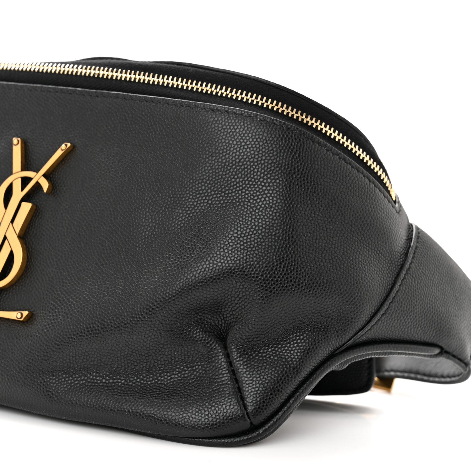 Saint Laurent Grain De Poudre Monogram Belt Bag Black 10 of 12