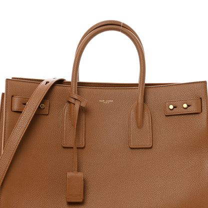 Saint Laurent Grained Calfskin Large Souple Sac De Jour Cinnamon 8 of 10