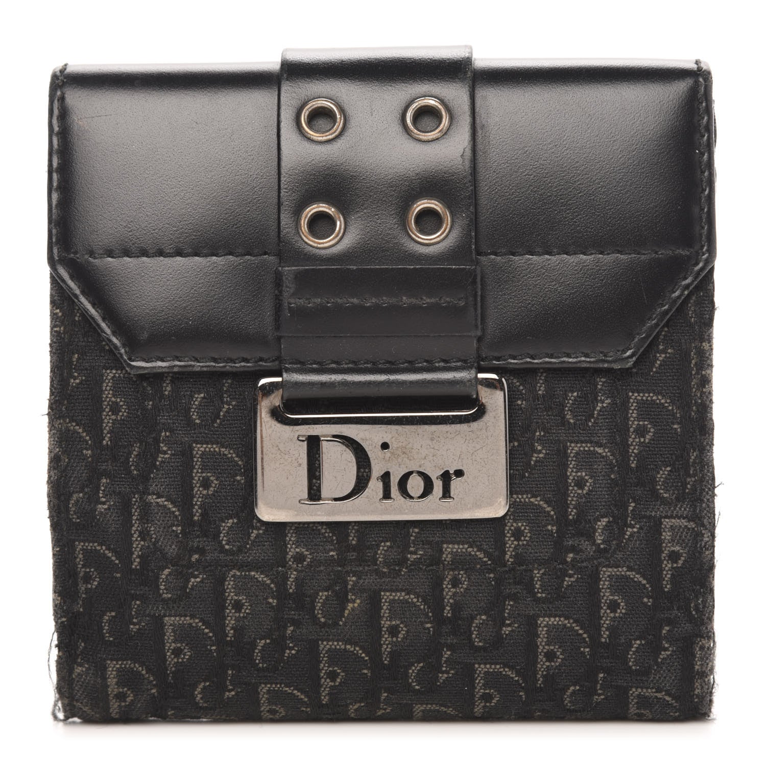 Christian Dior Diorissimo Compact Wallet Black 1 of 11