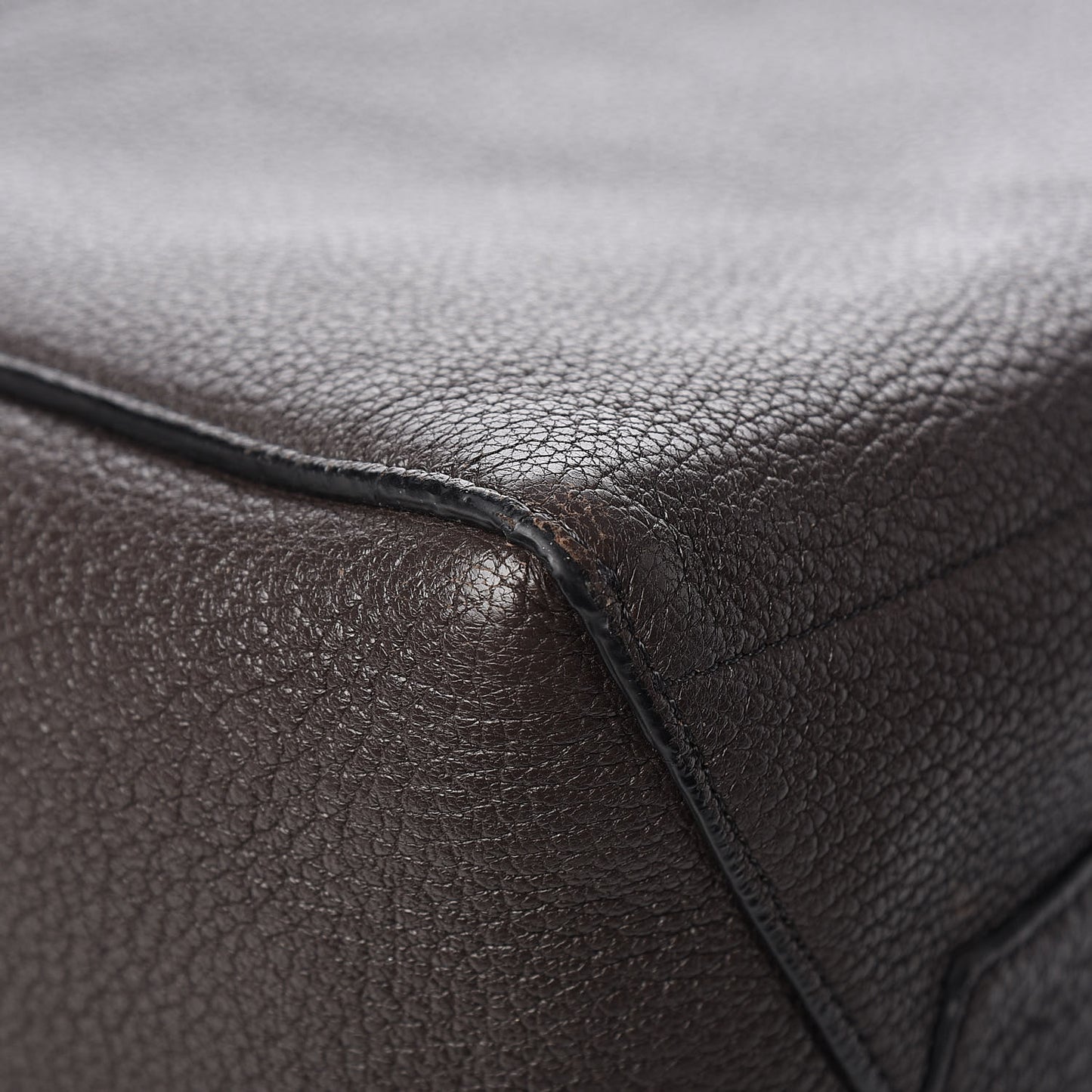 Goatskin Sangle Bucket Bag Dark Taupe