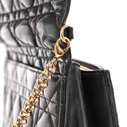 Christian Dior Lambskin Cannage Miss Dior Promenade Pouch Black 12 of 15