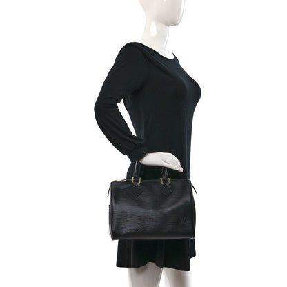 Louis Vuitton Epi Speedy 25 Black 2 of 16