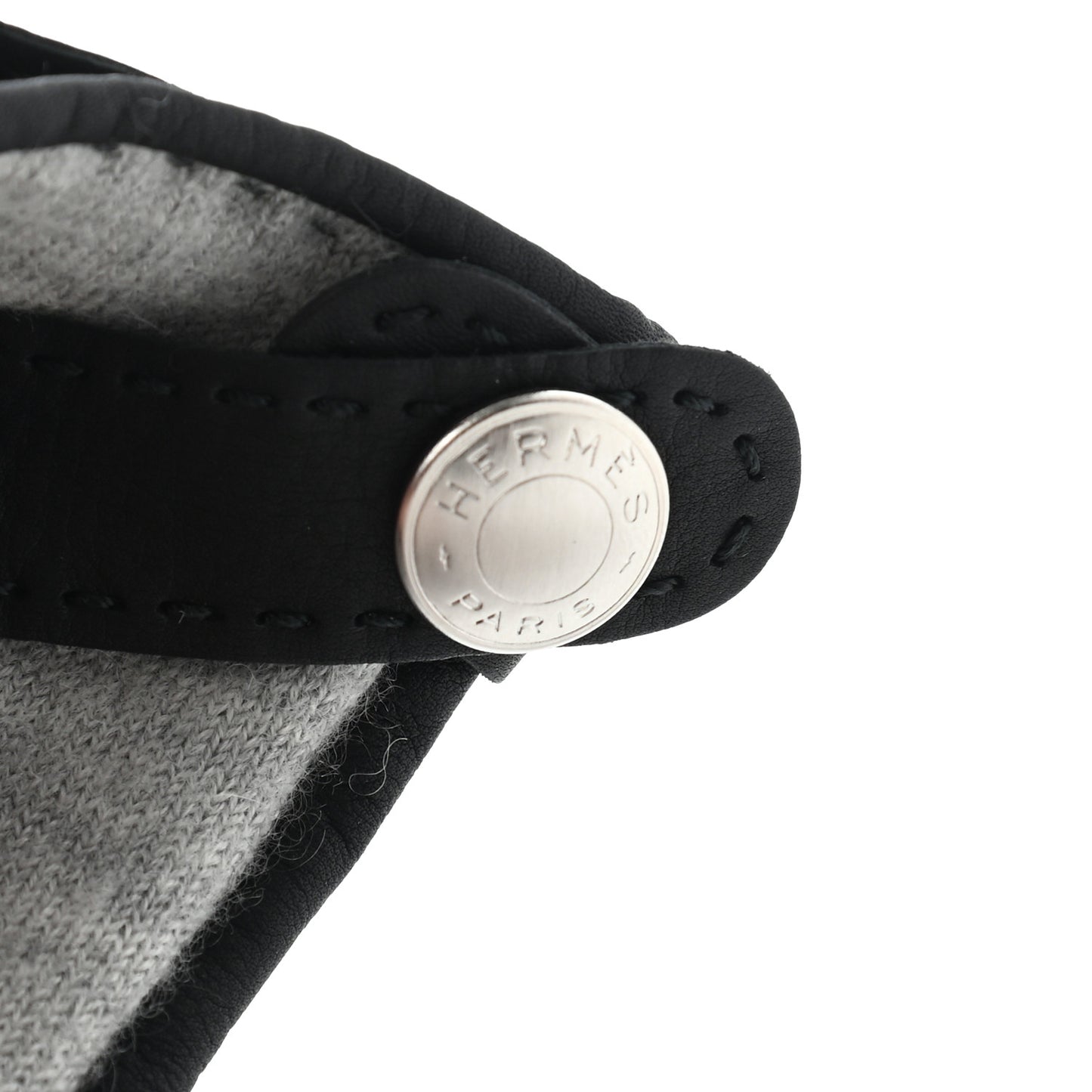 Cashmere Calfskin Helsinki Gloves 6.5 Black