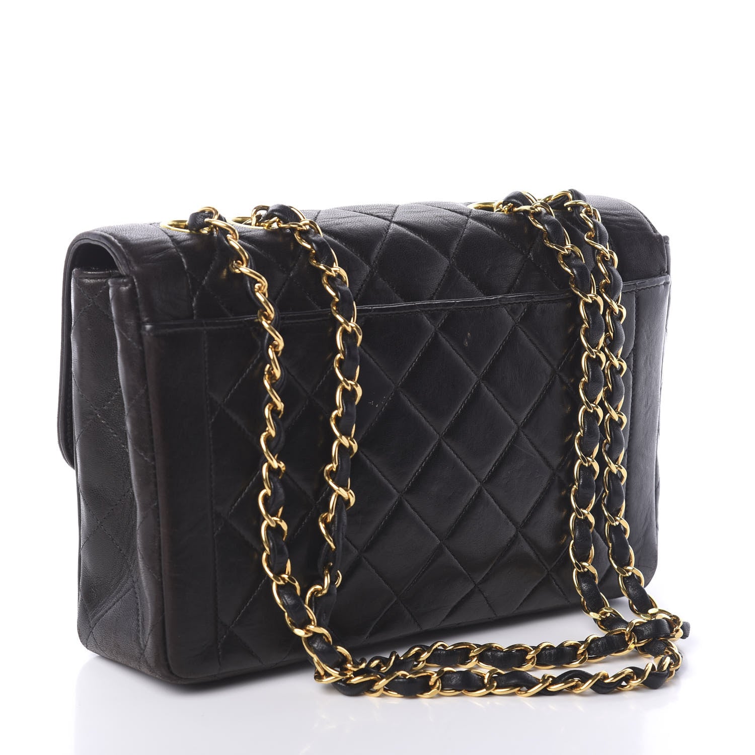 Chanel Lambskin Quilted Small Single Flap Bag Black 4 of 11