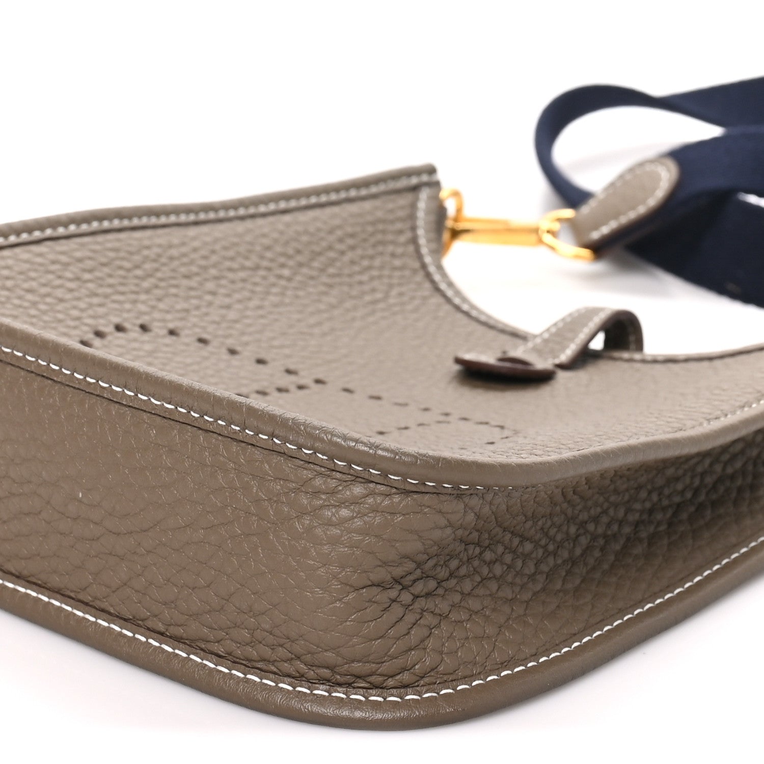 Hermes Taurillon Clemence Amazone Evelyne TPM Etoupe Bleu Indigo 10 of 10