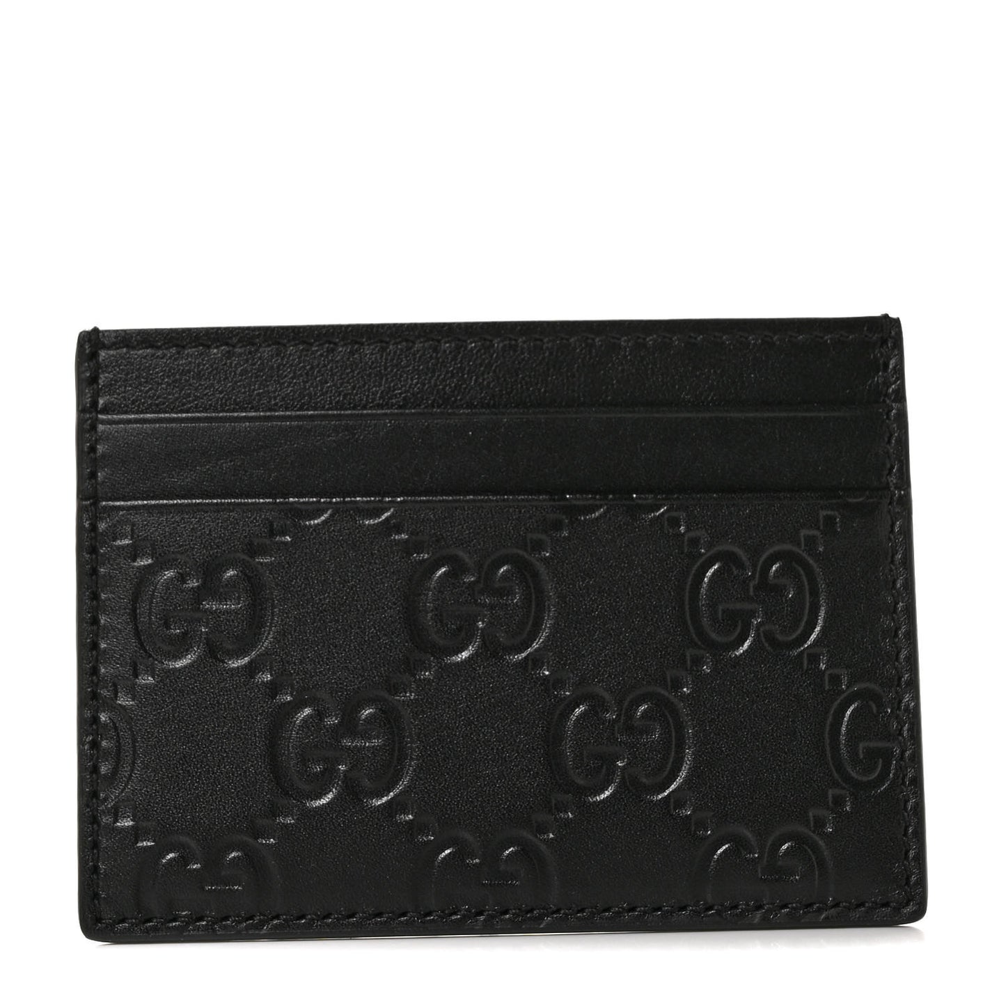 Guccissima Card Holder Black