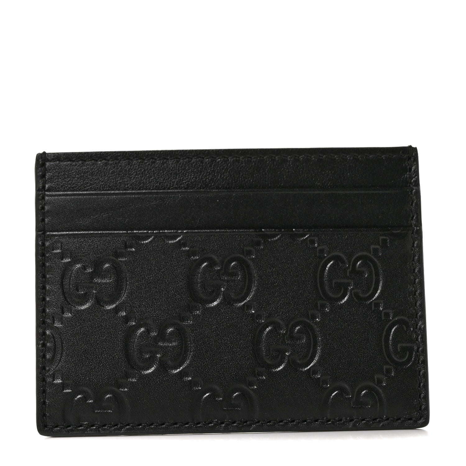 Gucci Guccissima Card Holder Black 1 of 8