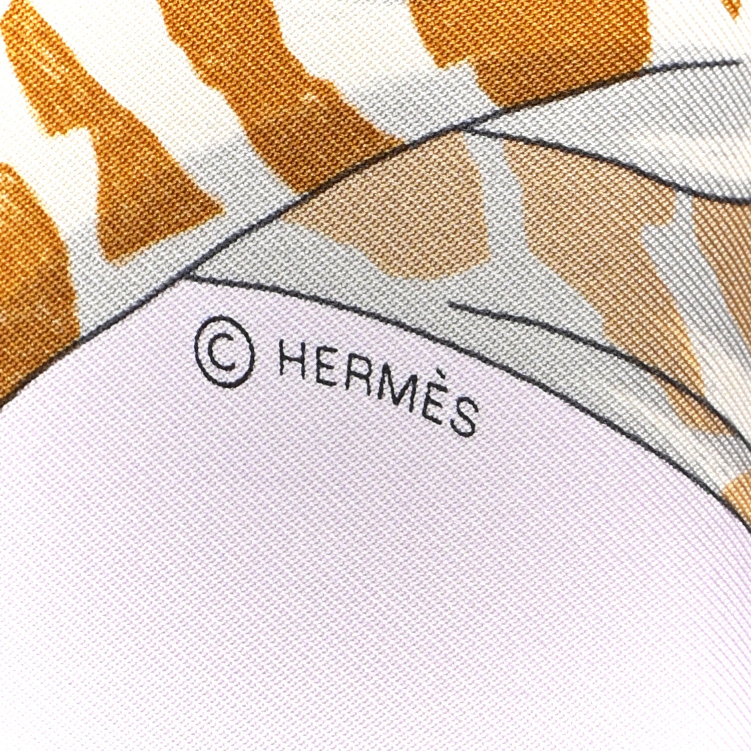 Hermes Silk Story Scarf 90 Rose Nacre Bleu Beige 3 of 4