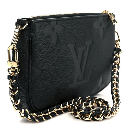 Louis Vuitton Empreinte Monogram Giant Multi Pochette Accessories Mini Pochette Black 3 of 9