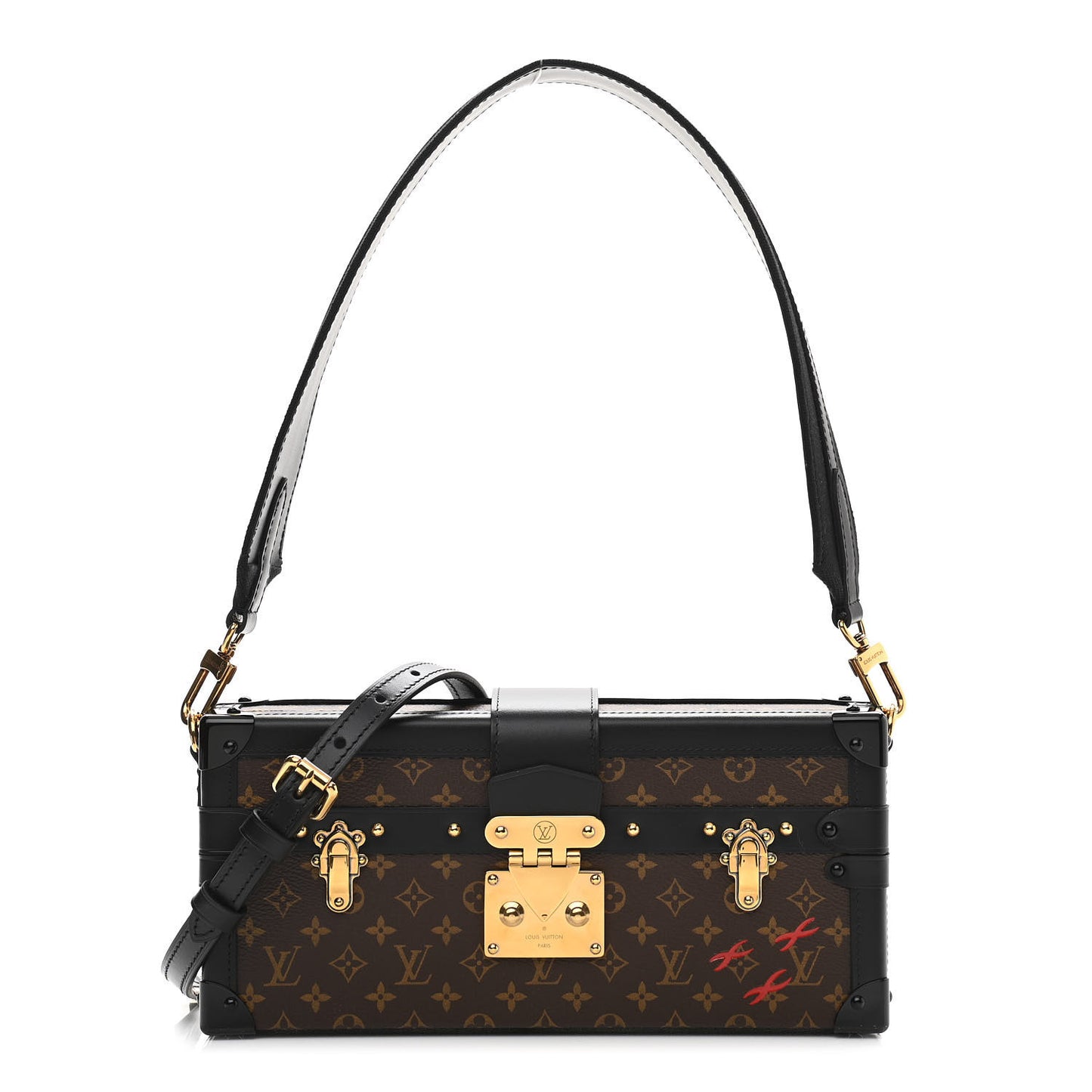 Monogram Petite Malle East West Black