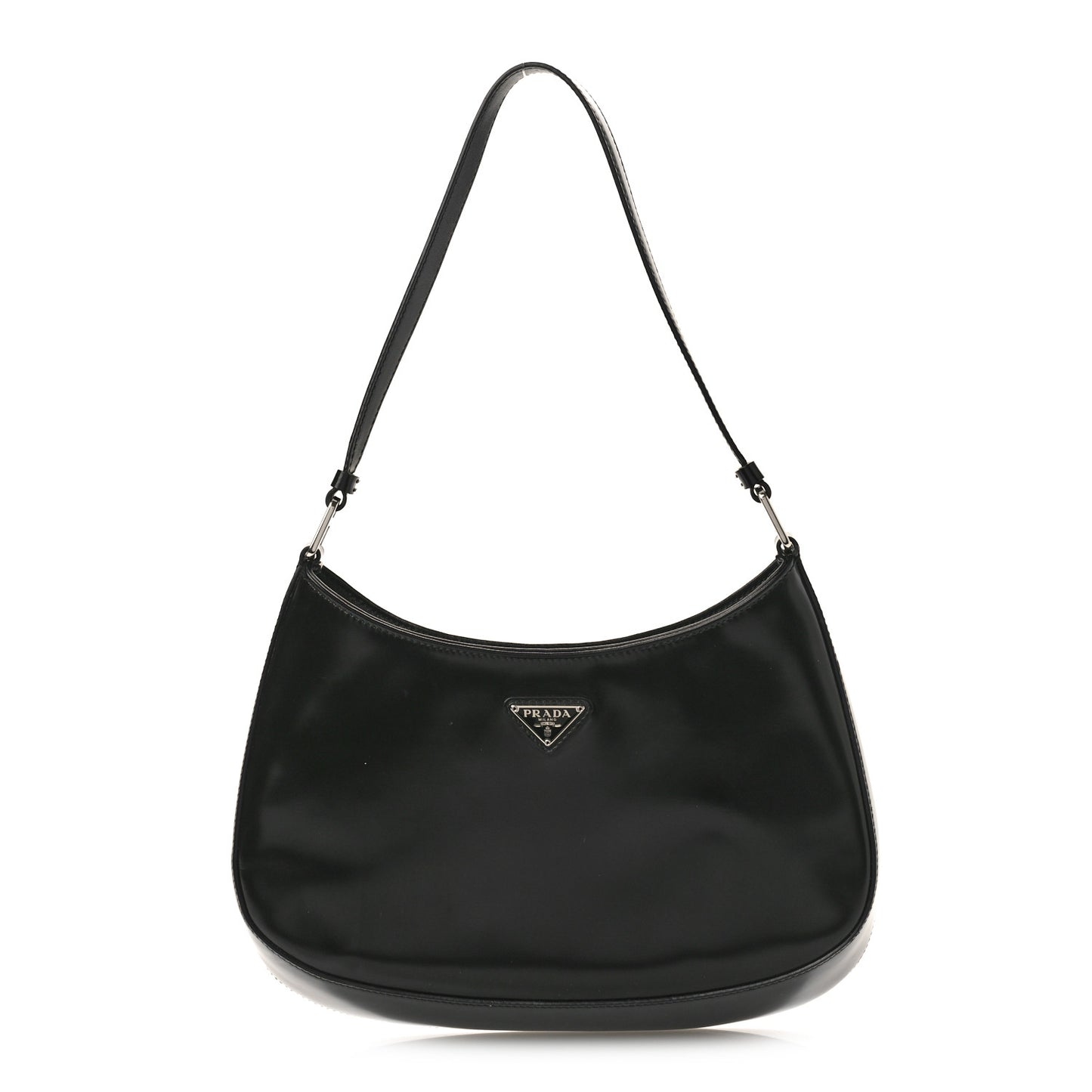 Spazzolato Cleo Shoulder Bag Black