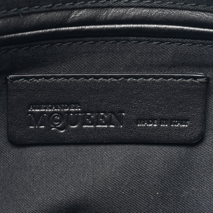 Alexander McQueen Calfskin Studded De Manta Clutch Black 6 of 9
