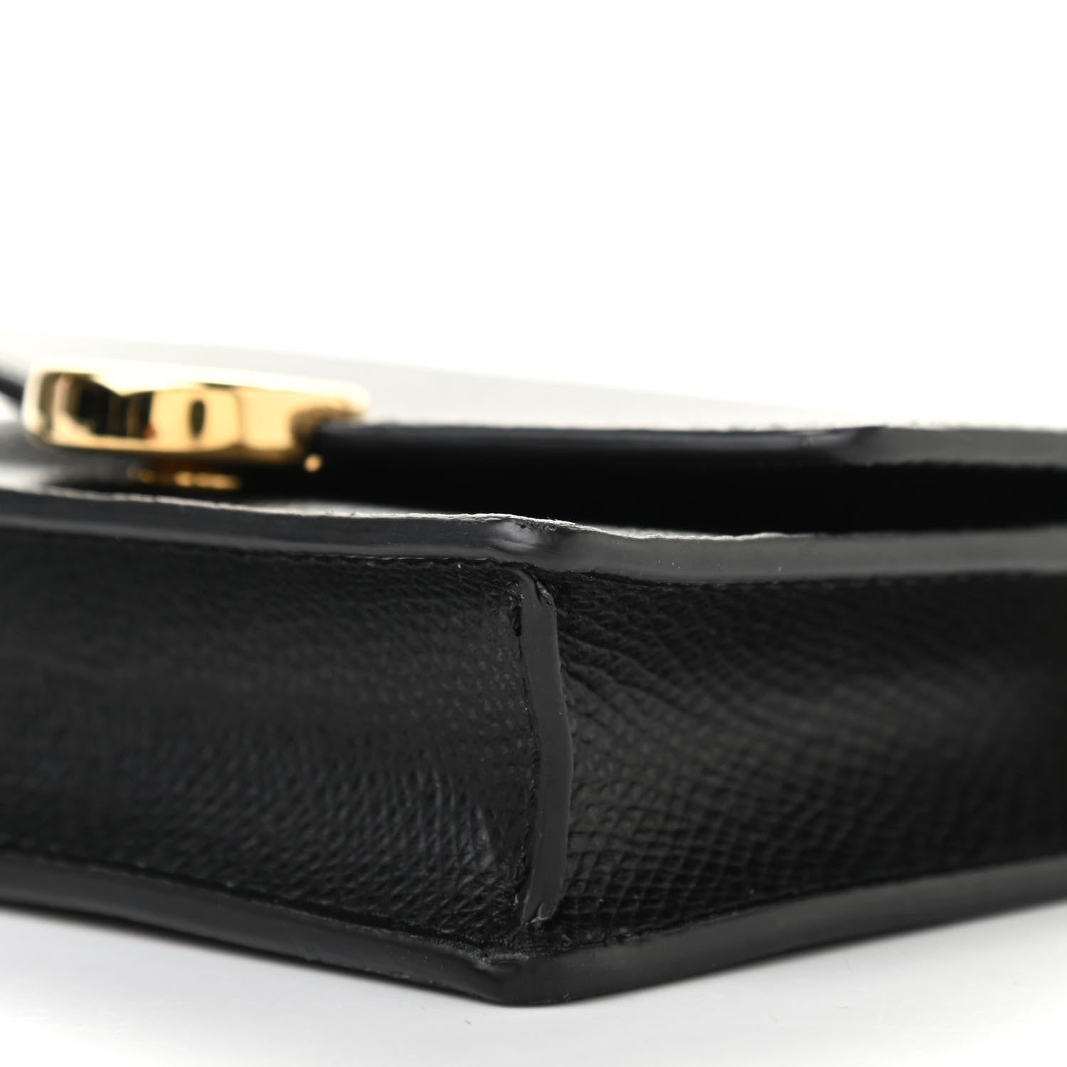 Fendi Vitello Cruise F is Fendi Geometric Flap Wallet on Chain Black 8 of 8
