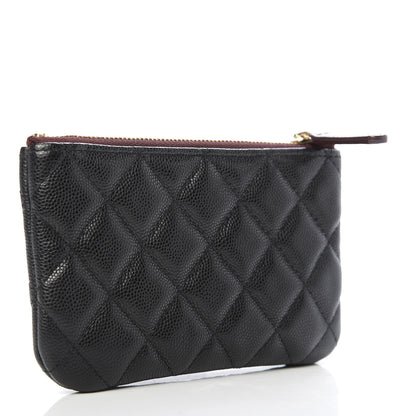 Chanel Caviar Quilted Small Cosmetic Case Black 3 of 8