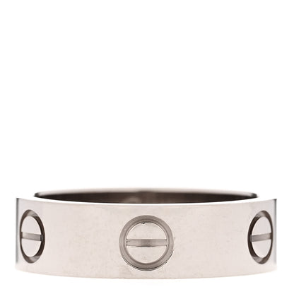 Cartier 18K White Gold 5.5mm LOVE Ring 54 7 1 of 4