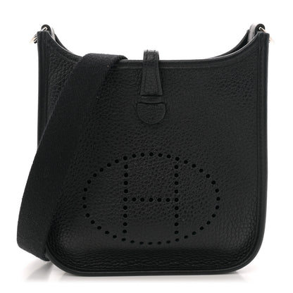 Hermes Taurillon Clemence Evelyne TPM Black 1 of 10