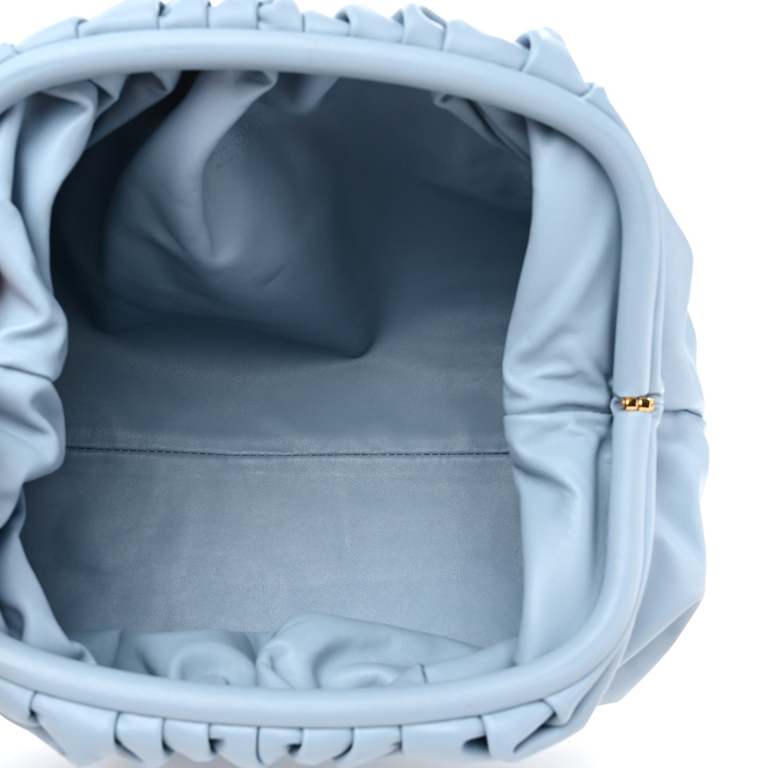 Bottega Veneta Smooth Butter Calf The Pouch Oversized Clutch Ice 5 of 7