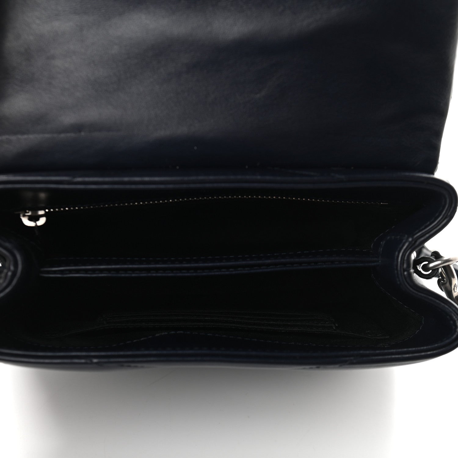 Saint Laurent Calfskin Y Quilted Monogram Toy Loulou Crossbody Bag Black 5 of 9