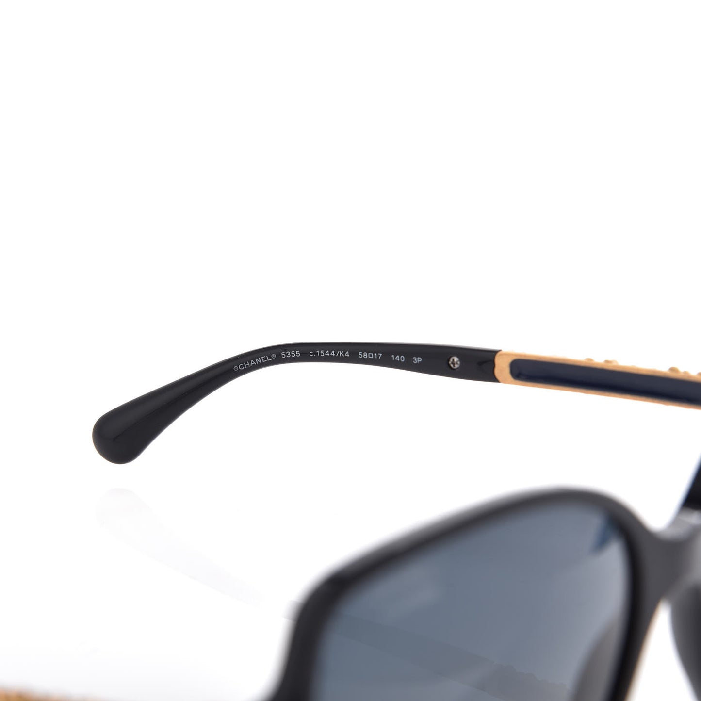 Acetate Polarized Bijou Square Sunglasses 5355 Black