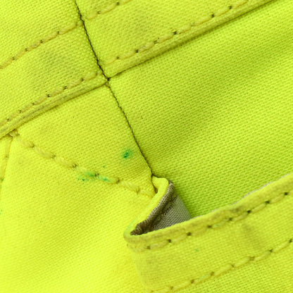 Chanel Coated Canvas Quilted Large Paris Biarritz Tote Neon Yellow 13 of 14