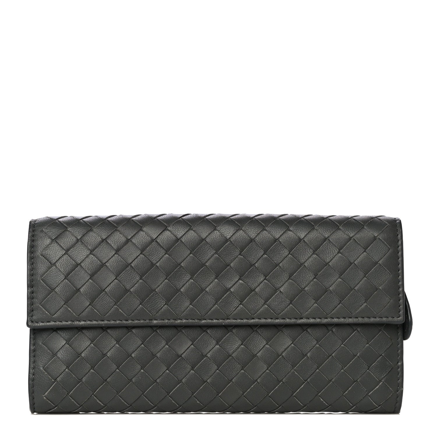 Bottega Veneta Nappa Intrecciato Continental Wallet Grey 1 of 12