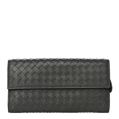 Bottega Veneta Nappa Intrecciato Continental Wallet Grey 1 of 12