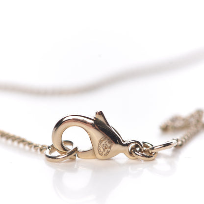 Chanel Crystal CC Necklace Gold Multicolor 5 of 6