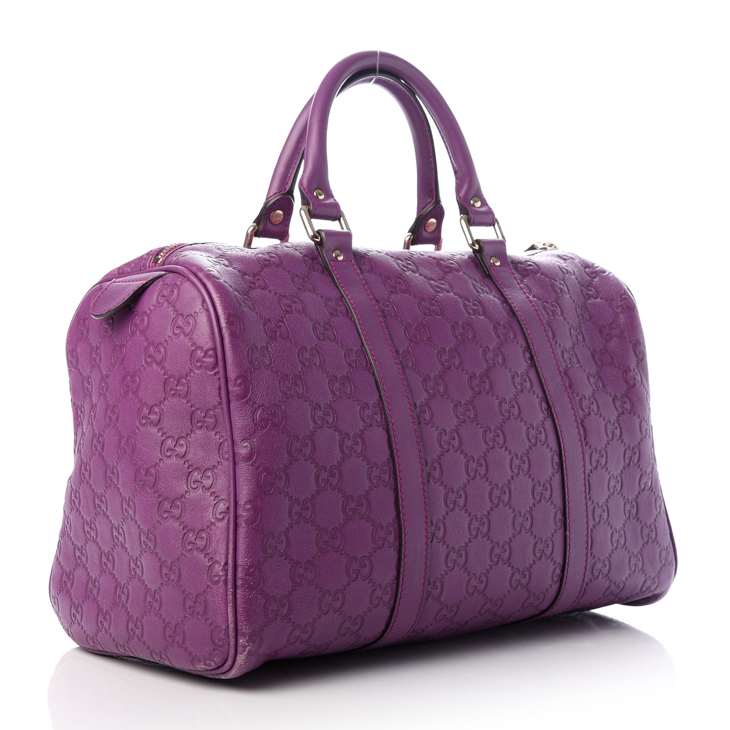 Gucci Guccissima Medium Joy Boston Purple 3 of 15