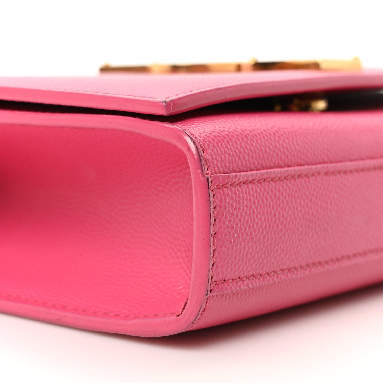 Saint Laurent Grain De Poudre Small Monogram Kate Satchel Bubblegum 8 of 9