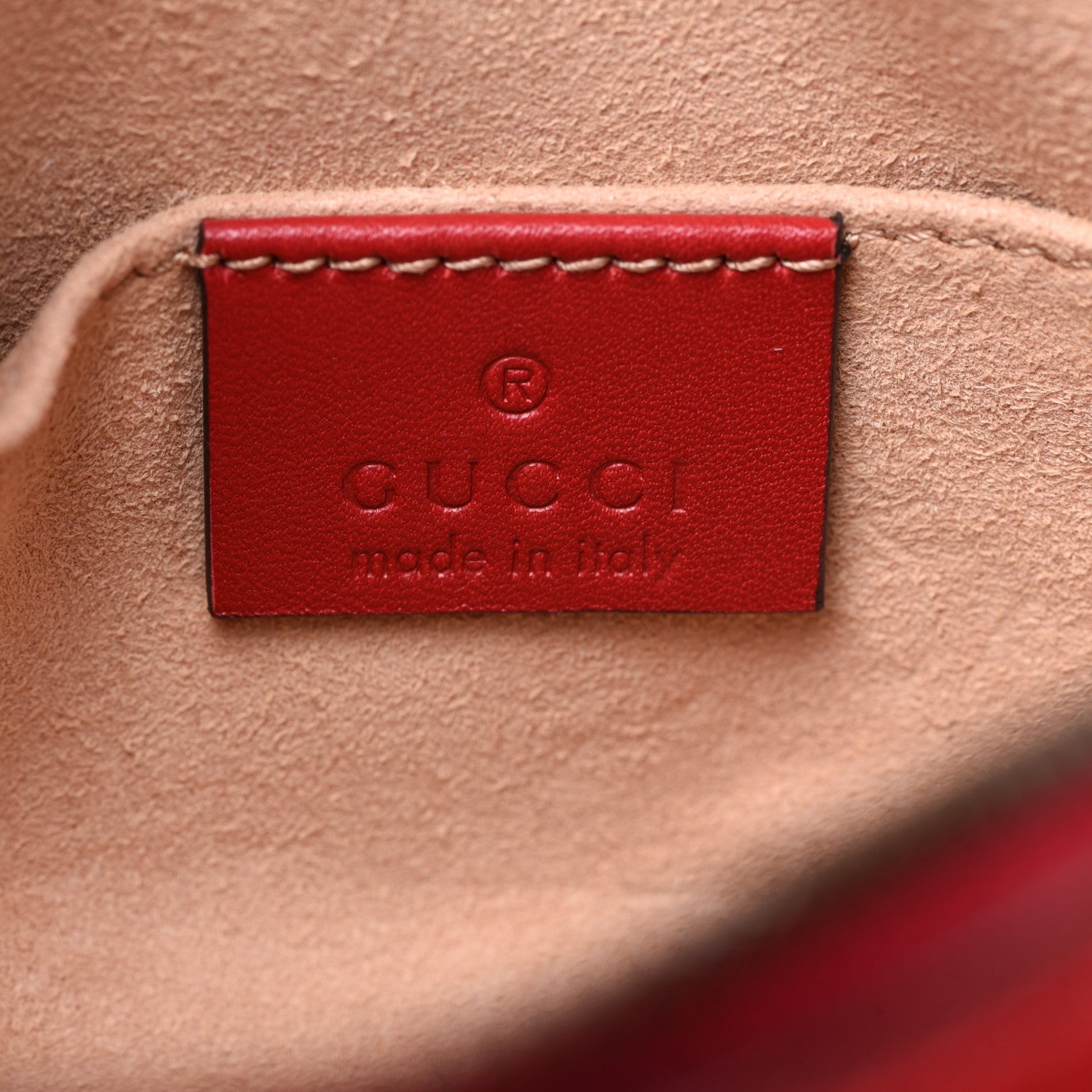 Saint Laurent GUCCI Calfskin Matelasse GG Marmont Belt Bag 85 34 Hibiscus Red 6 of 12