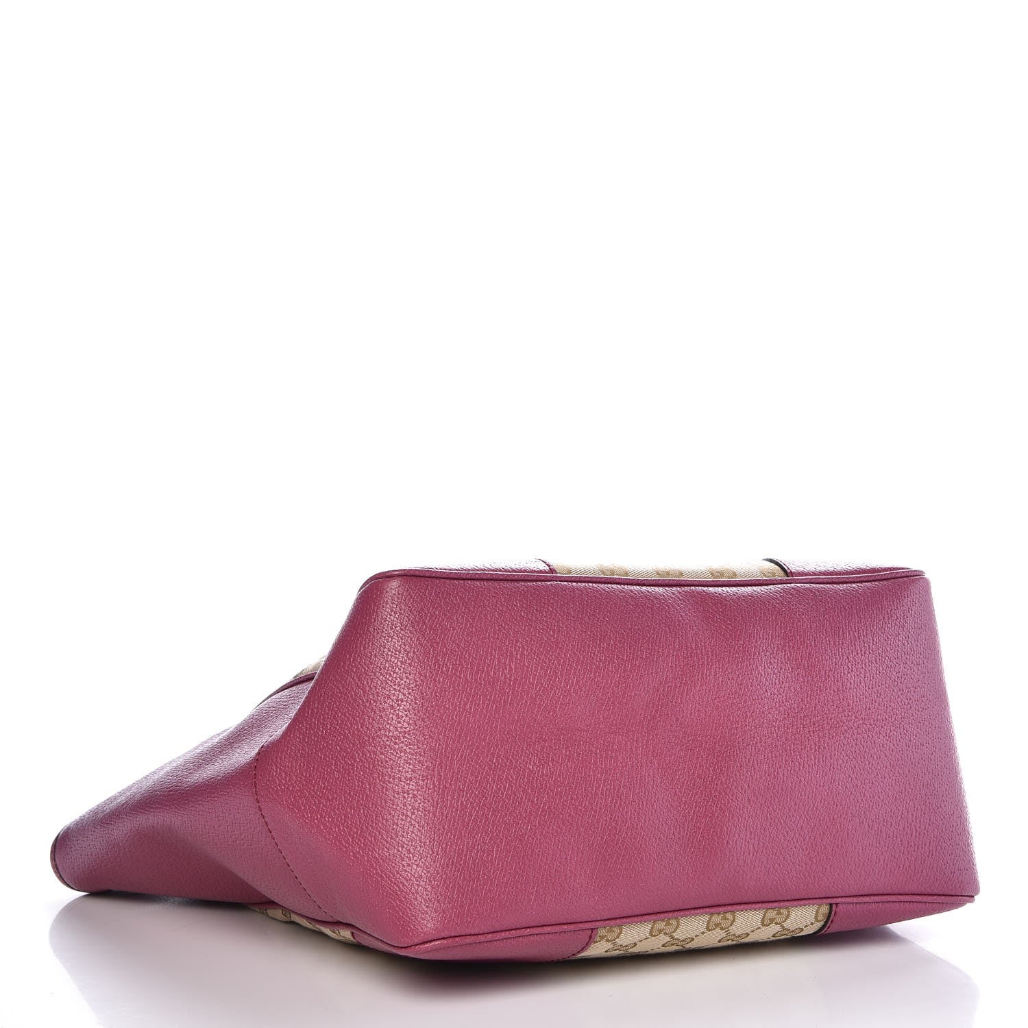 Gucci Monogram Textured Calfskin Medium Bree Zippered Tote Beige Ebony Peonia Flower 4 of 7